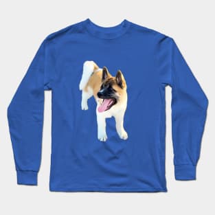 Akita Puppy Akita Inu Cute Puppy Dog Long Sleeve T-Shirt